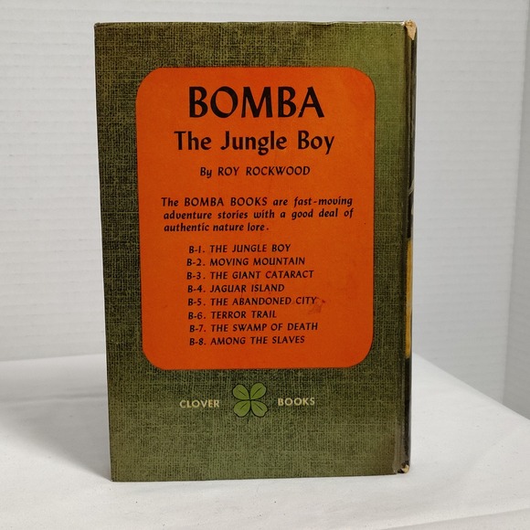 Bomba the‎ Jungle Boy Book Roy Rockwood Clover Books Vintage Adventure - Picture 2 of 12